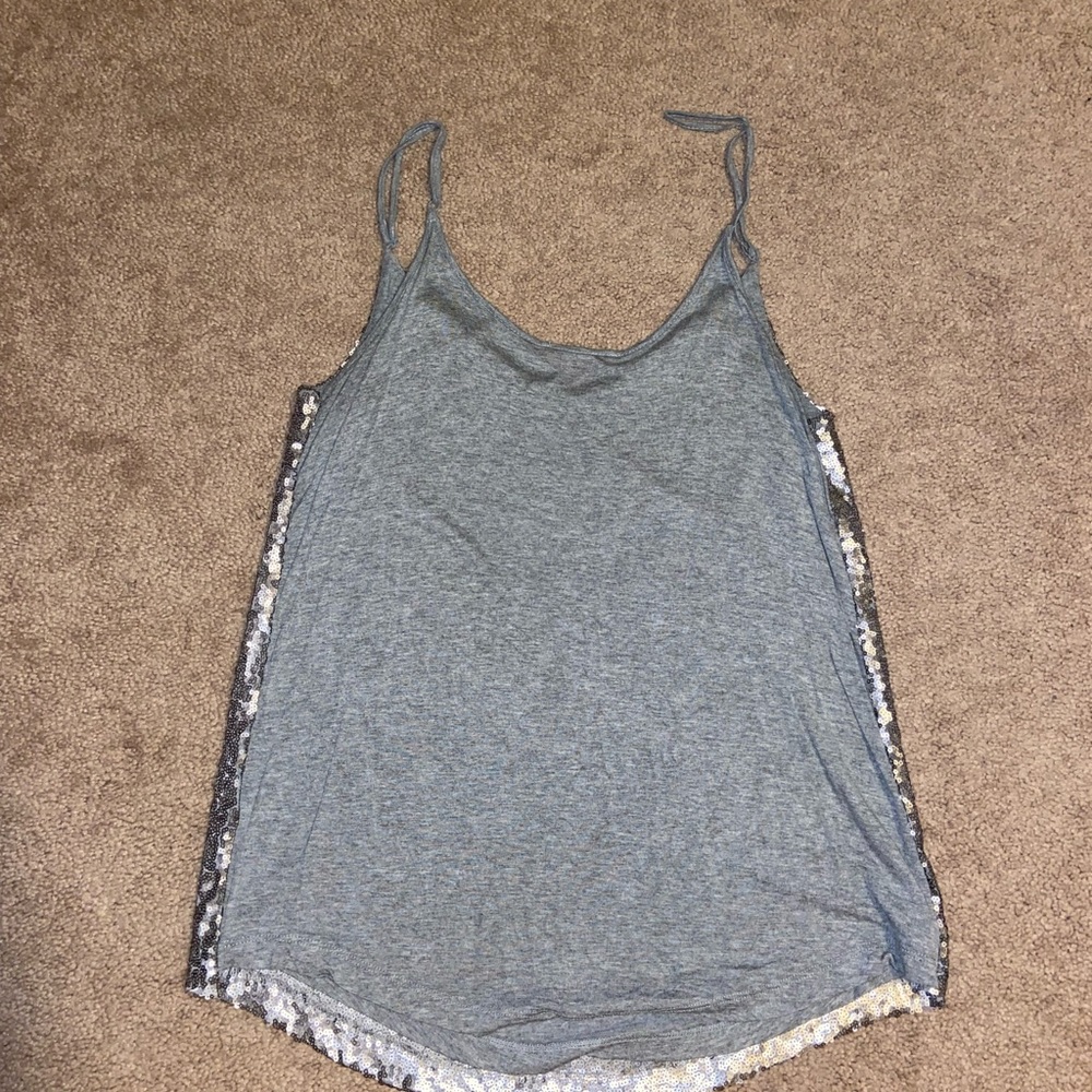 Silver sequin tank - Picture 2 of 3